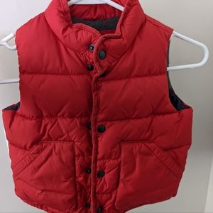 Baby GAP 3 years red puffer vest